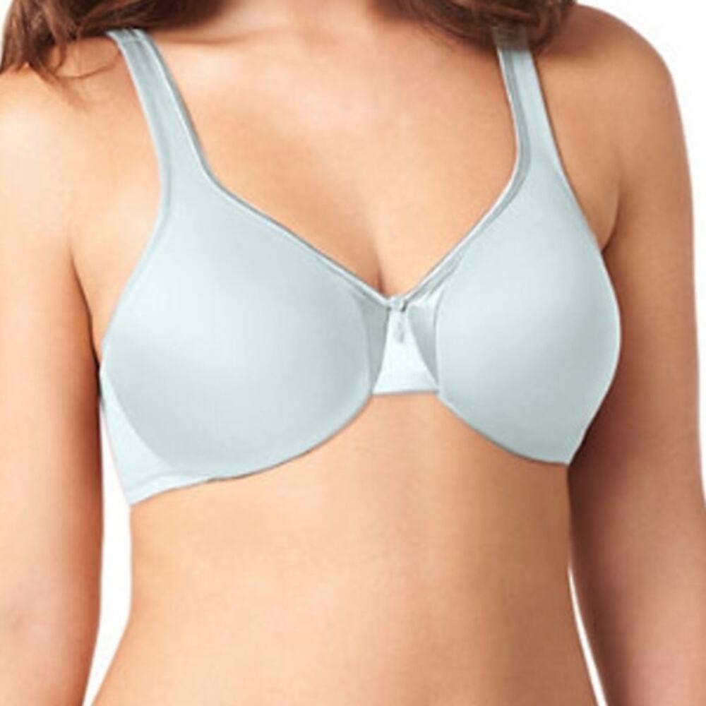 Olga 35002 Signature Support Satin Underwire Bra 38D Sea Spray Blue Mint